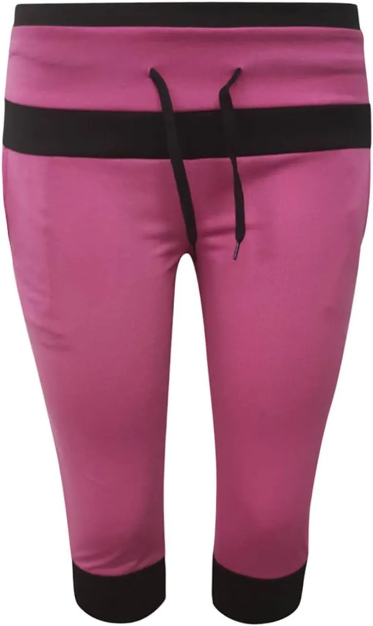 RKSTN Womens Capris for Summer 2025 Casual Yoga Gym Capri Leggings with Drawstring Shorts High Waisted Cropped Beach Pants
