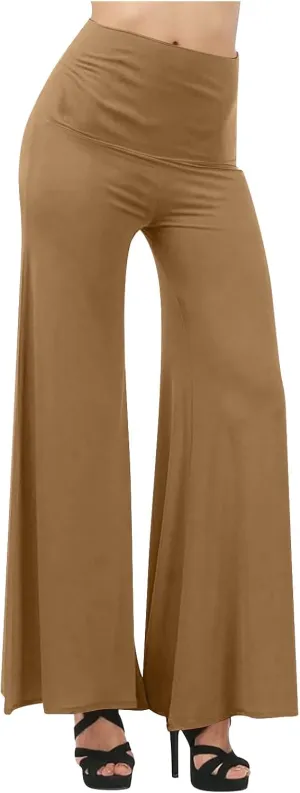 SMIDOW Womens Flare Yoga Pants High Waist Plus Size Tummy Control Wide Leg Flowy Pant Trousers Casual Loose Comfy Gym Pants