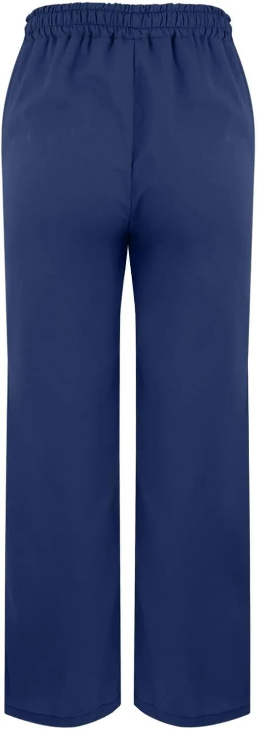Striped Linen Pants for Women Cropped Trim Elastic Waist Capris Lightweight Summer Beach Trousers with Pockets