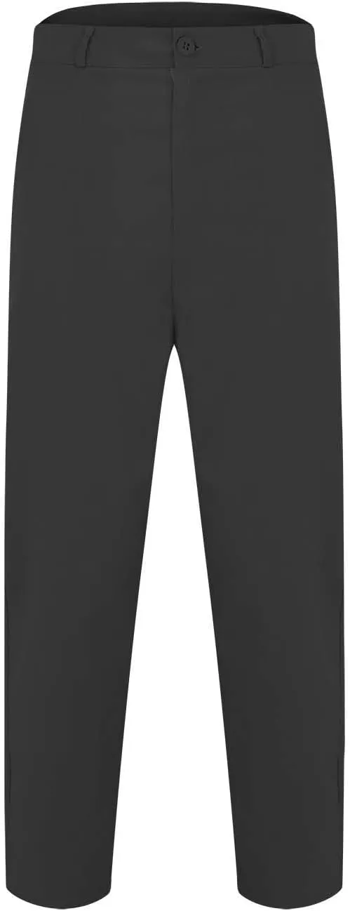 Suit Pants Mens Slim Fit Stretch Flat-Front Chino Golf Trousers Formal Casual Business Office Work Commute Pants with Pockets