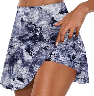 Tennis Skorts for Women Elastic High Waisted Athletic Mini Skirt with Built-in Shorts 2025 Summer Workout Yoga Shorts