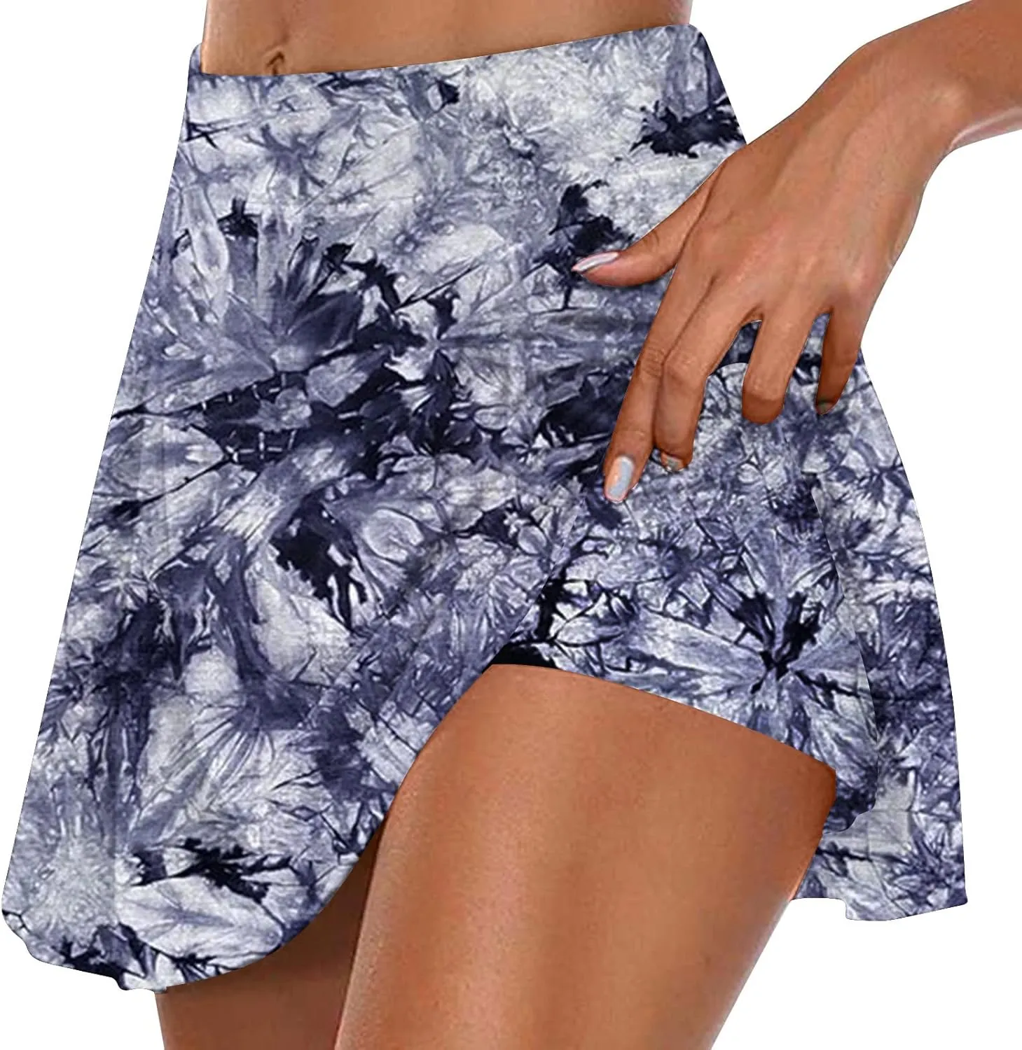 Tennis Skorts for Women Elastic High Waisted Athletic Mini Skirt with Built-in Shorts 2025 Summer Workout Yoga Shorts