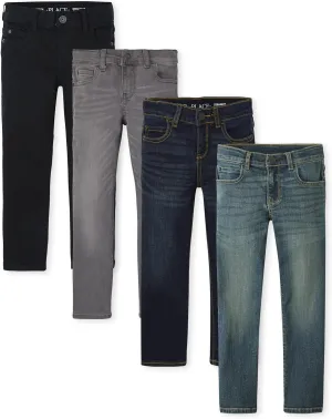 The Children's Place Boys Multipack Basic Stretch Straight Leg Jeans