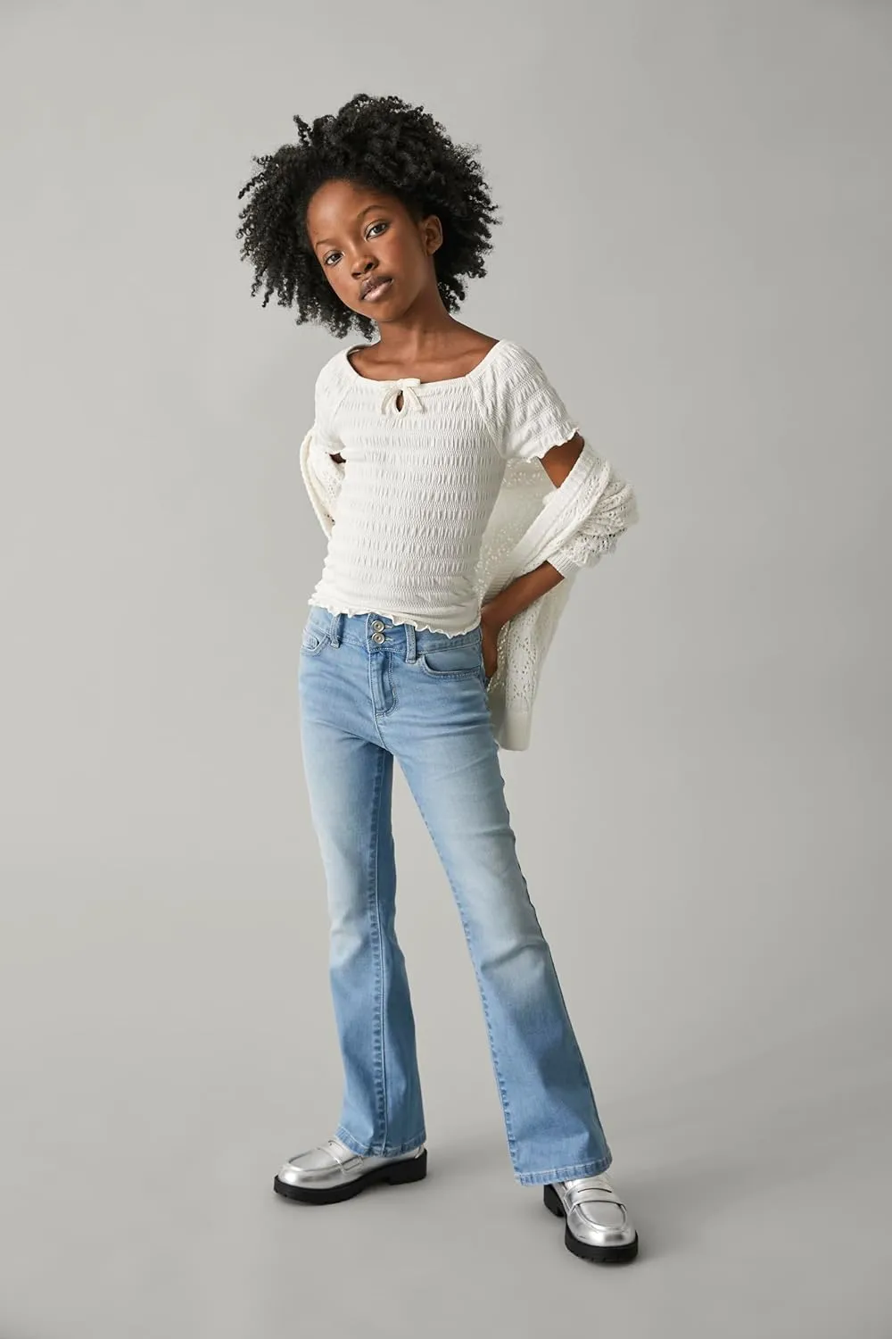 The Children's Place Girls' Wide Leg Denim Jeans