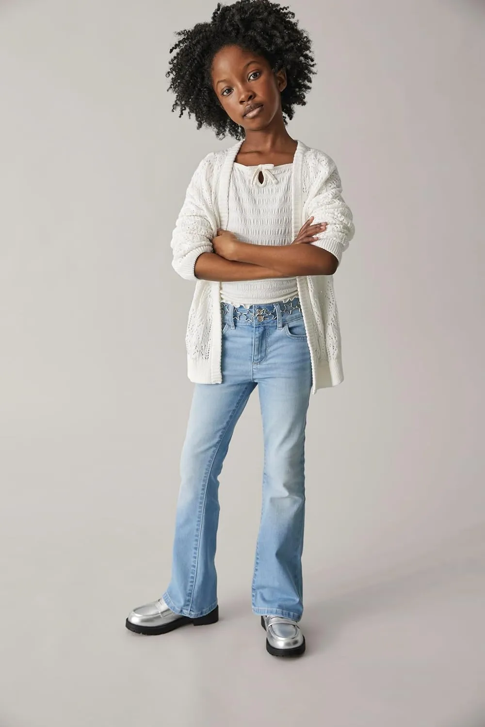 The Children's Place Girls' Wide Leg Denim Jeans