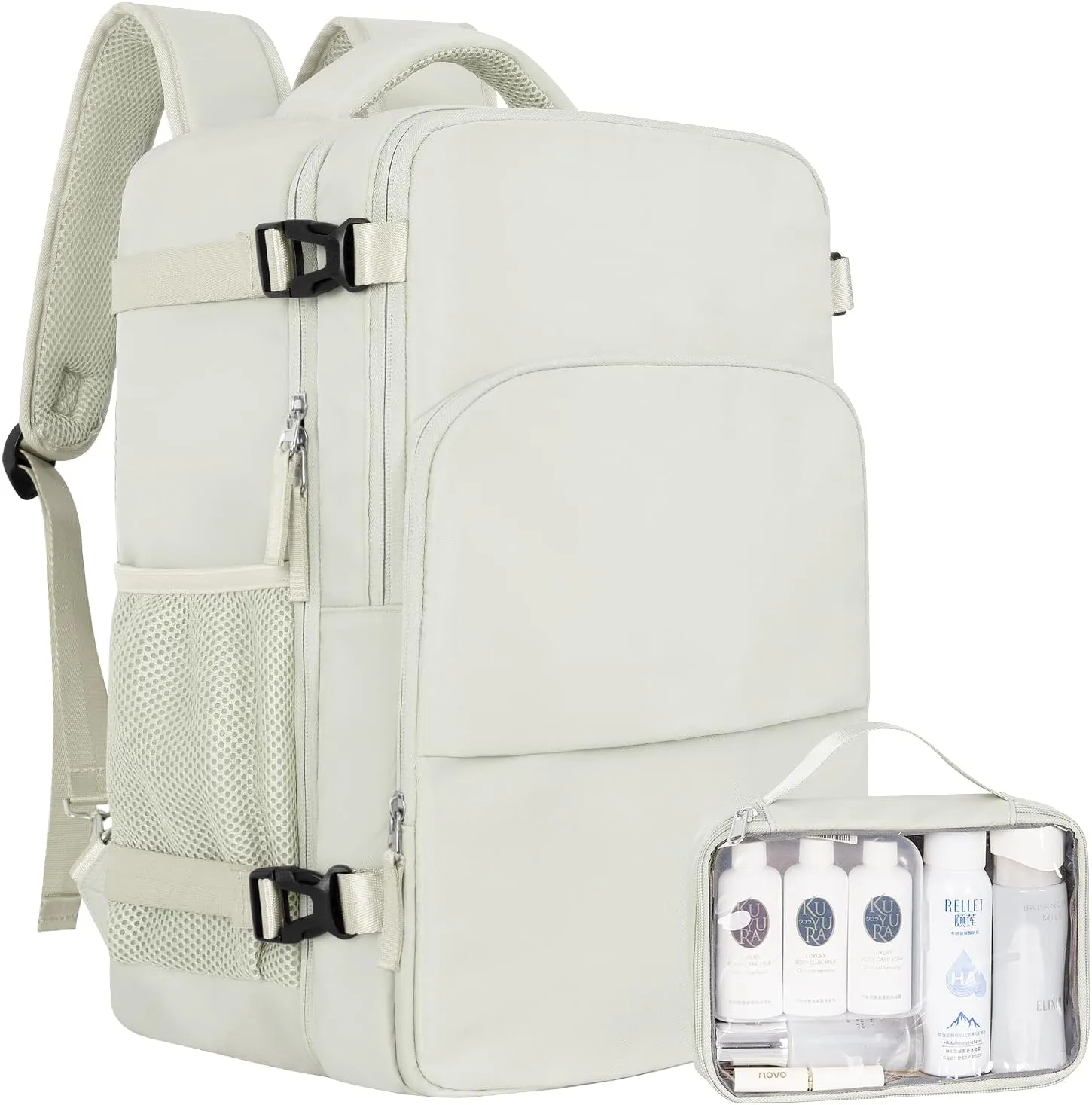 Travel Backpack for Women, Carry On Backpack Flight Approved, Personal Item Travel Bag with USB Charging Port, Casual Daypack College Bag Suitcase Backpack for Weekend, Fit 16 Inch Laptop