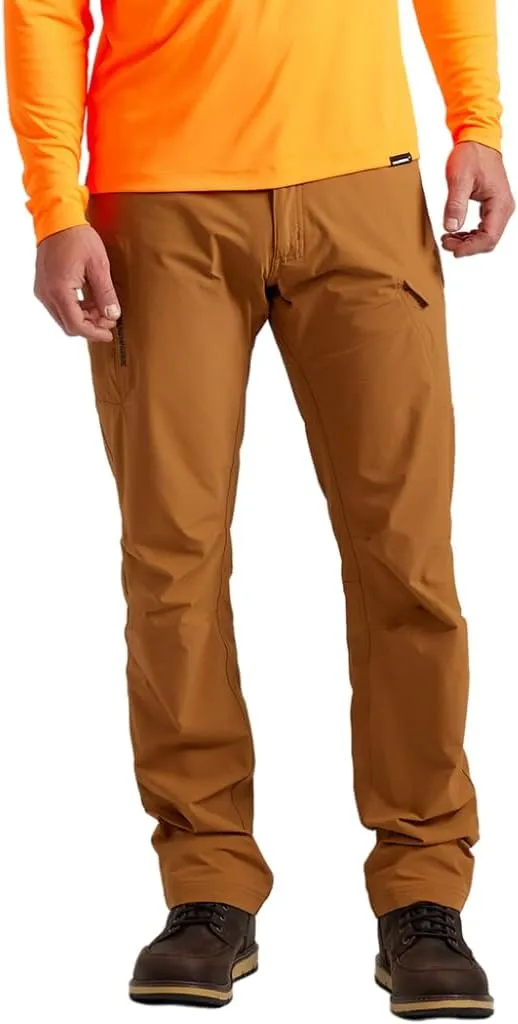 TRUEWERK Mens Work Pants - T1 WerkPants Relaxed Fit, Lightweight, Moisture Wicking, Tactical Cargo Pants with 4-Way Stretch