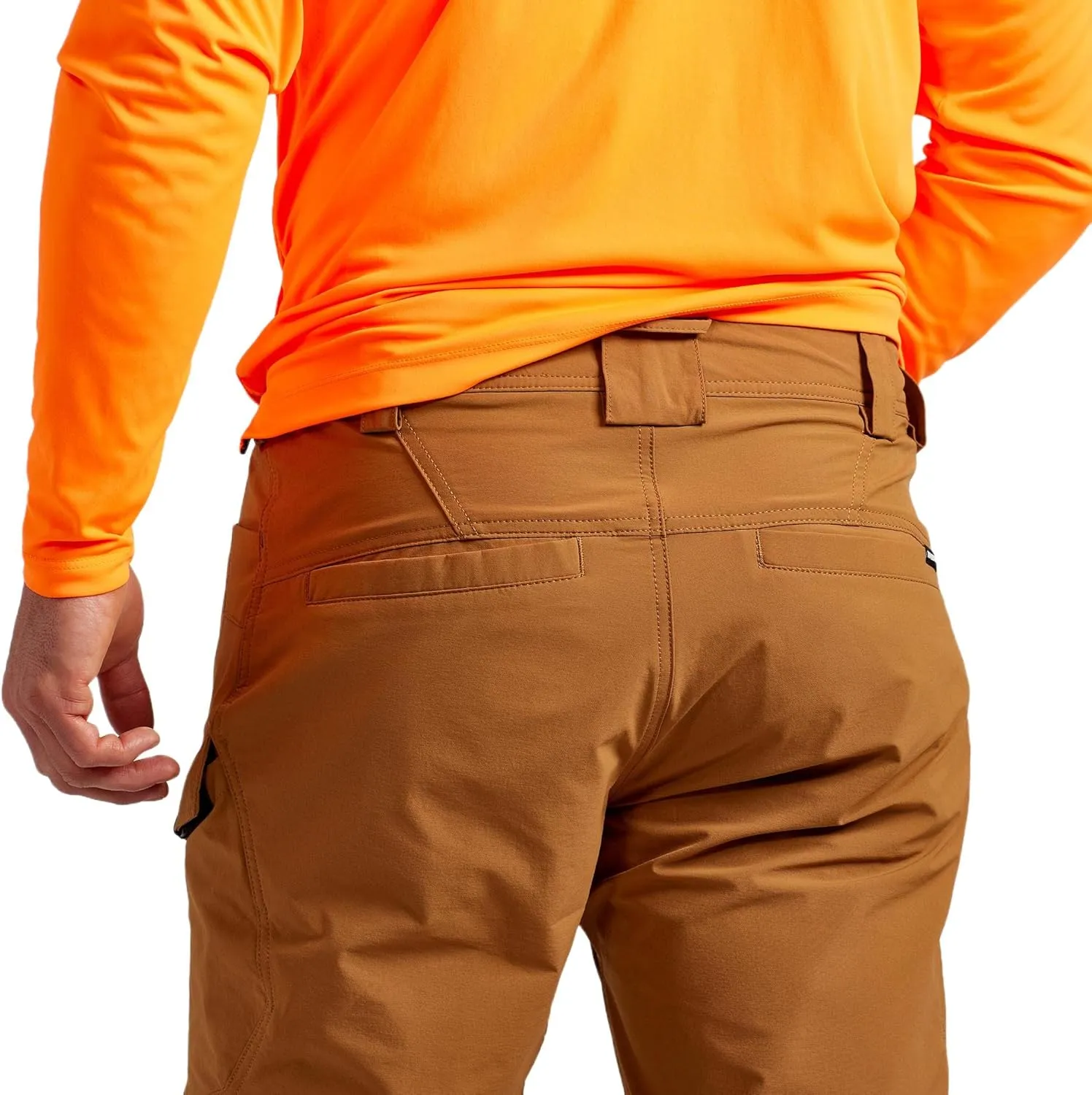 TRUEWERK Mens Work Pants - T1 WerkPants Relaxed Fit, Lightweight, Moisture Wicking, Tactical Cargo Pants with 4-Way Stretch