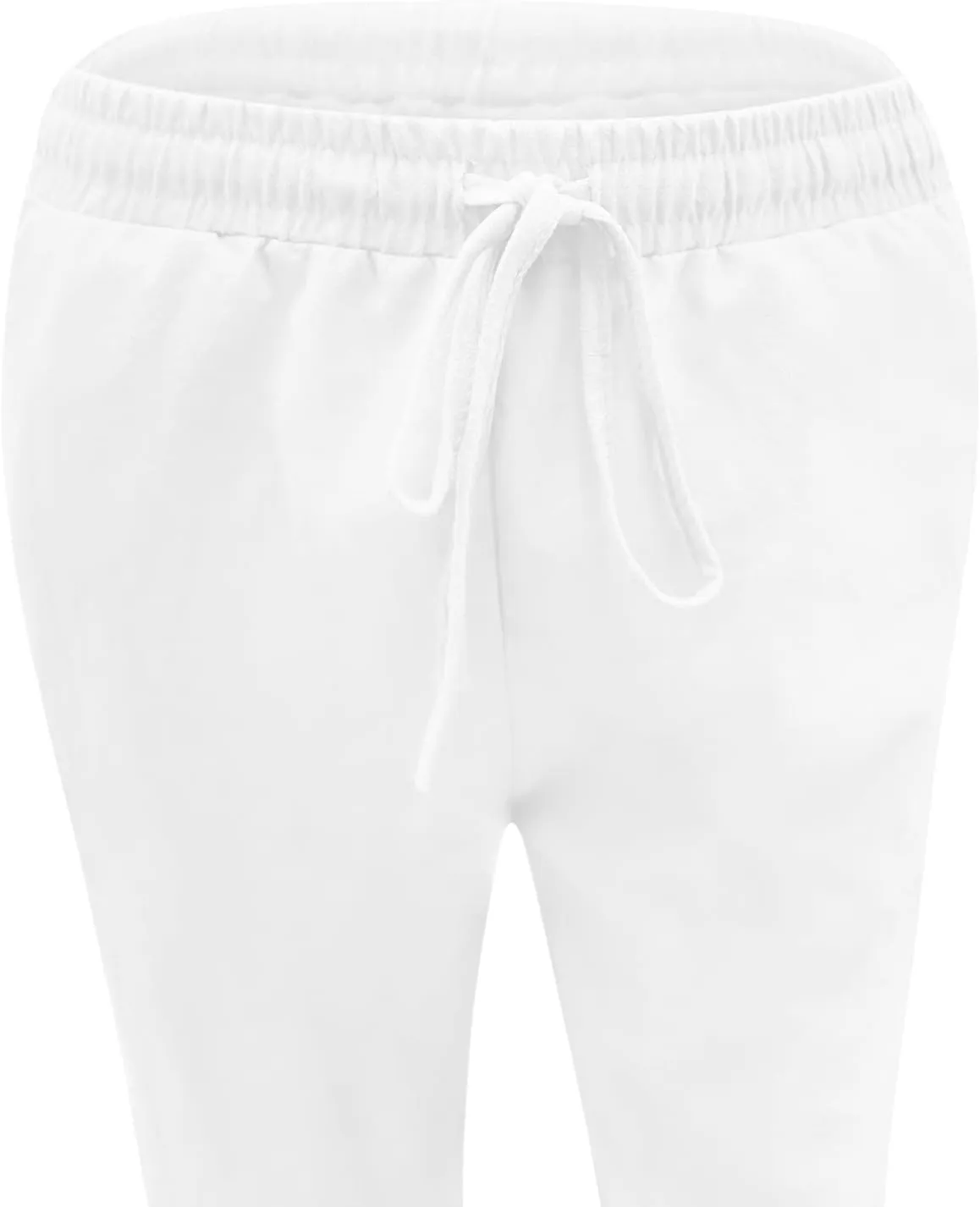 tuduoms Linen Palazzo Pants for Women Summer Business Casual Dressy Comfy Loose Trousers High Waist Lounge Yoga Joggers