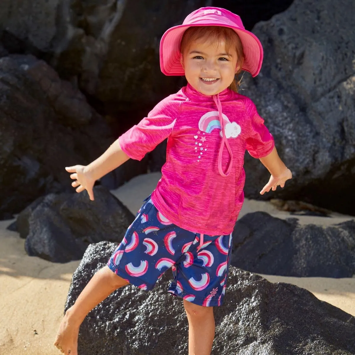 UV SKINZ Girls Board Shorts with UPF 50  Sun Protection  Girls Lined Board Shorts, Girls Swim Shorts