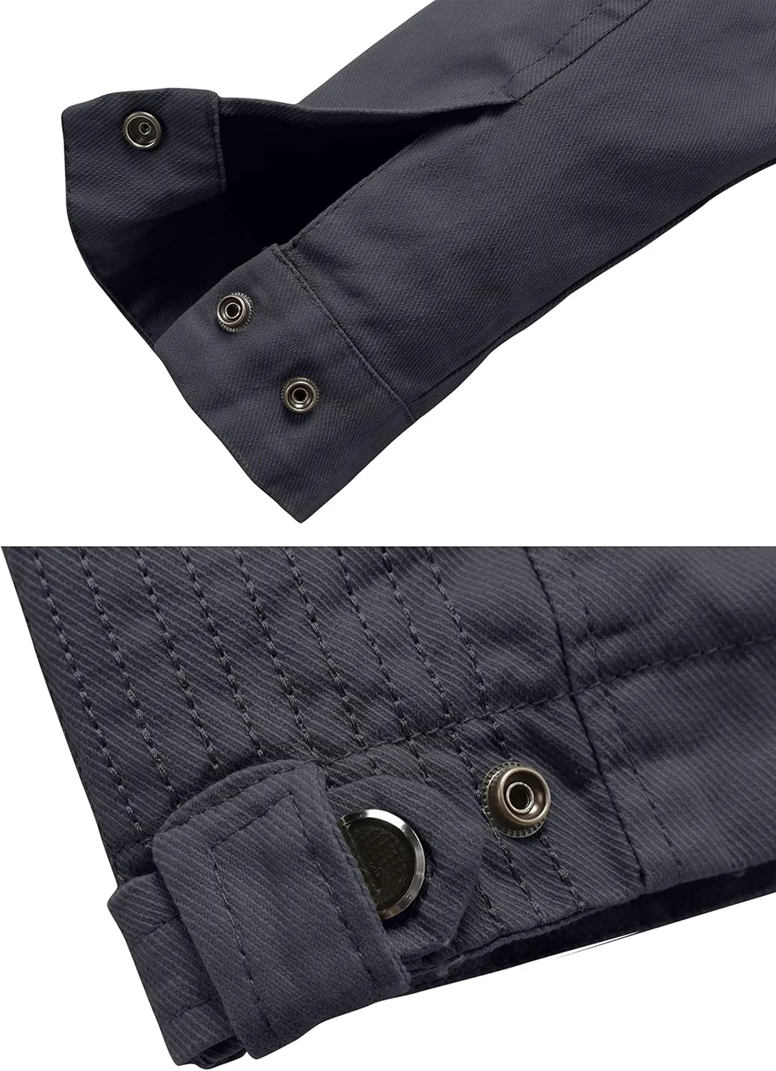wantdo Men's Cotton Lightweight Jacket Military Jacket Casual Field Coat Windbreaker