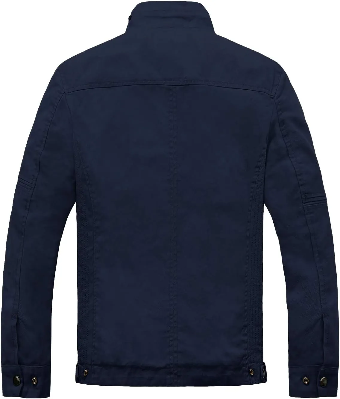 wantdo Men's Cotton Lightweight Jacket Military Jacket Casual Field Coat Windbreaker