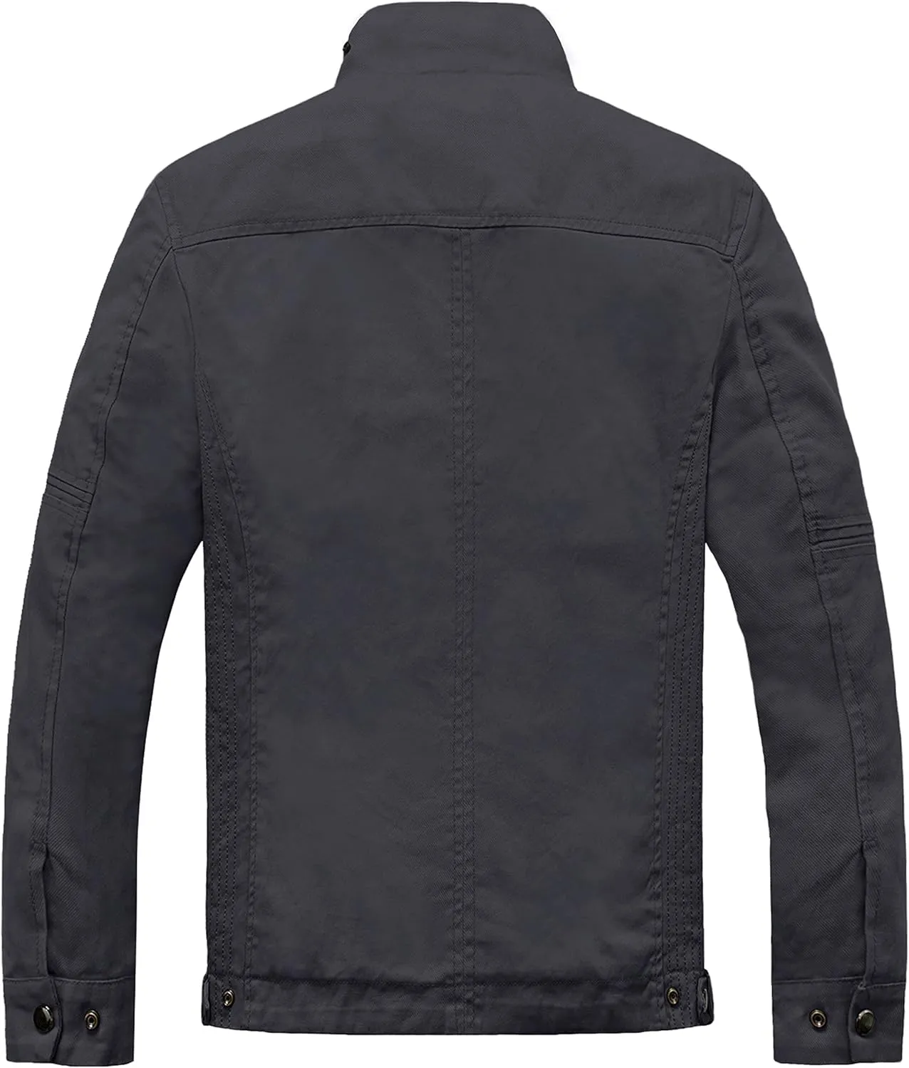wantdo Men's Cotton Lightweight Jacket Military Jacket Casual Field Coat Windbreaker