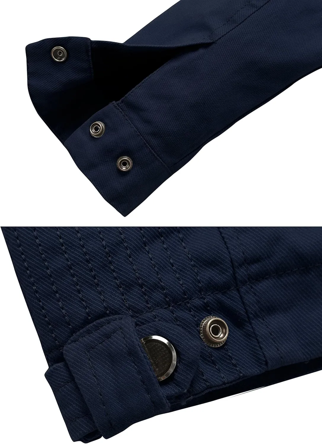 wantdo Men's Cotton Lightweight Jacket Military Jacket Casual Field Coat Windbreaker