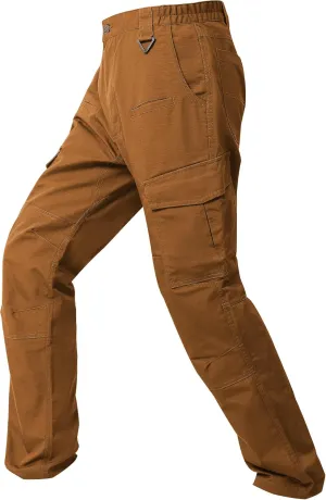 wantdo Men's Work Pants Stretch Flex Utility Cargo Tactical Pants for Men Lightweight Outdoor Hiking Pants