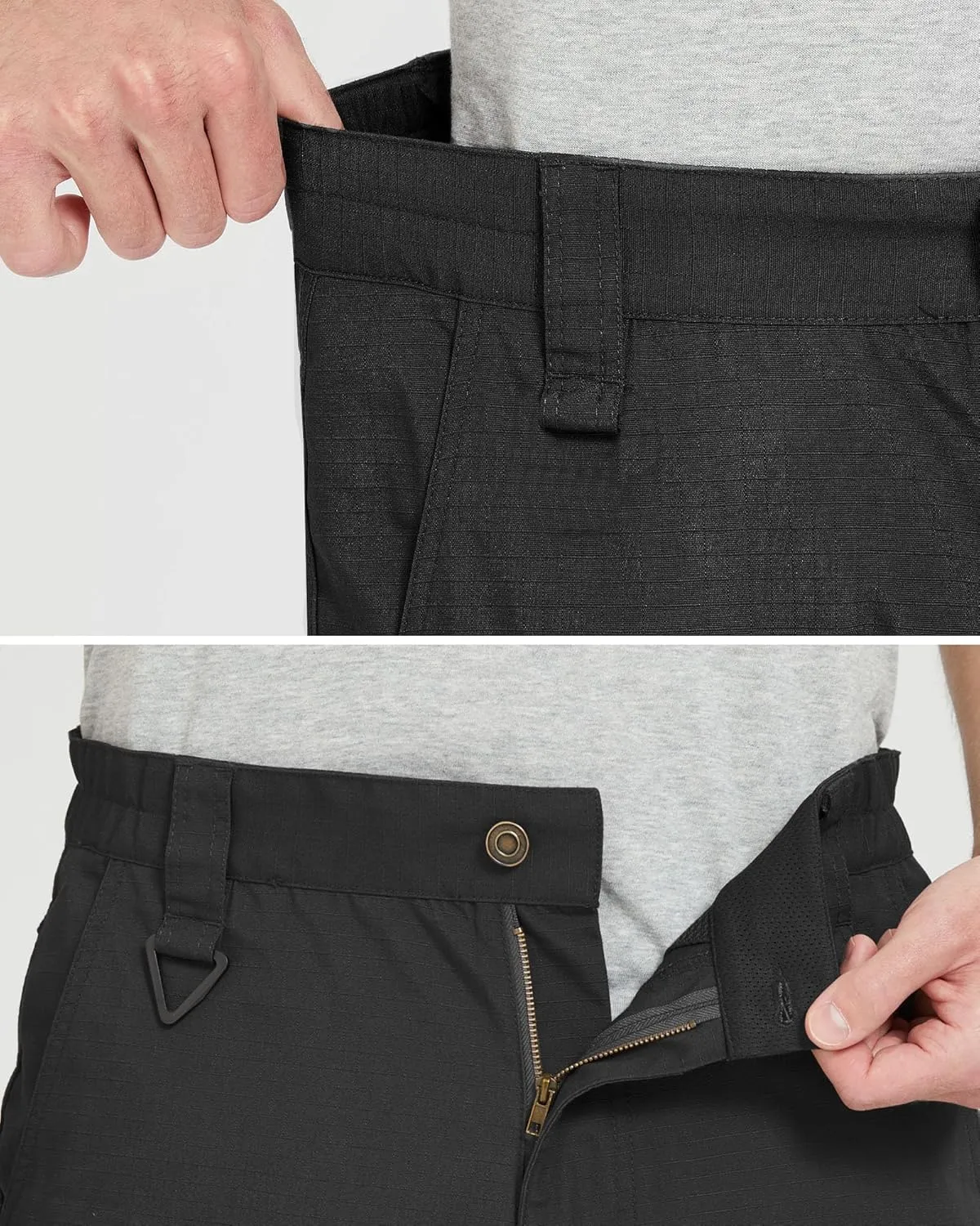 wantdo Men's Work Pants Stretch Flex Utility Cargo Tactical Pants for Men Lightweight Outdoor Hiking Pants
