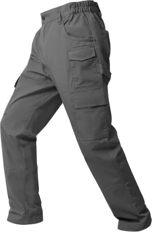 wantdo Men's Work Pants Stretch Flex Utility Cargo Tactical Pants for Men Lightweight Outdoor Hiking Pants