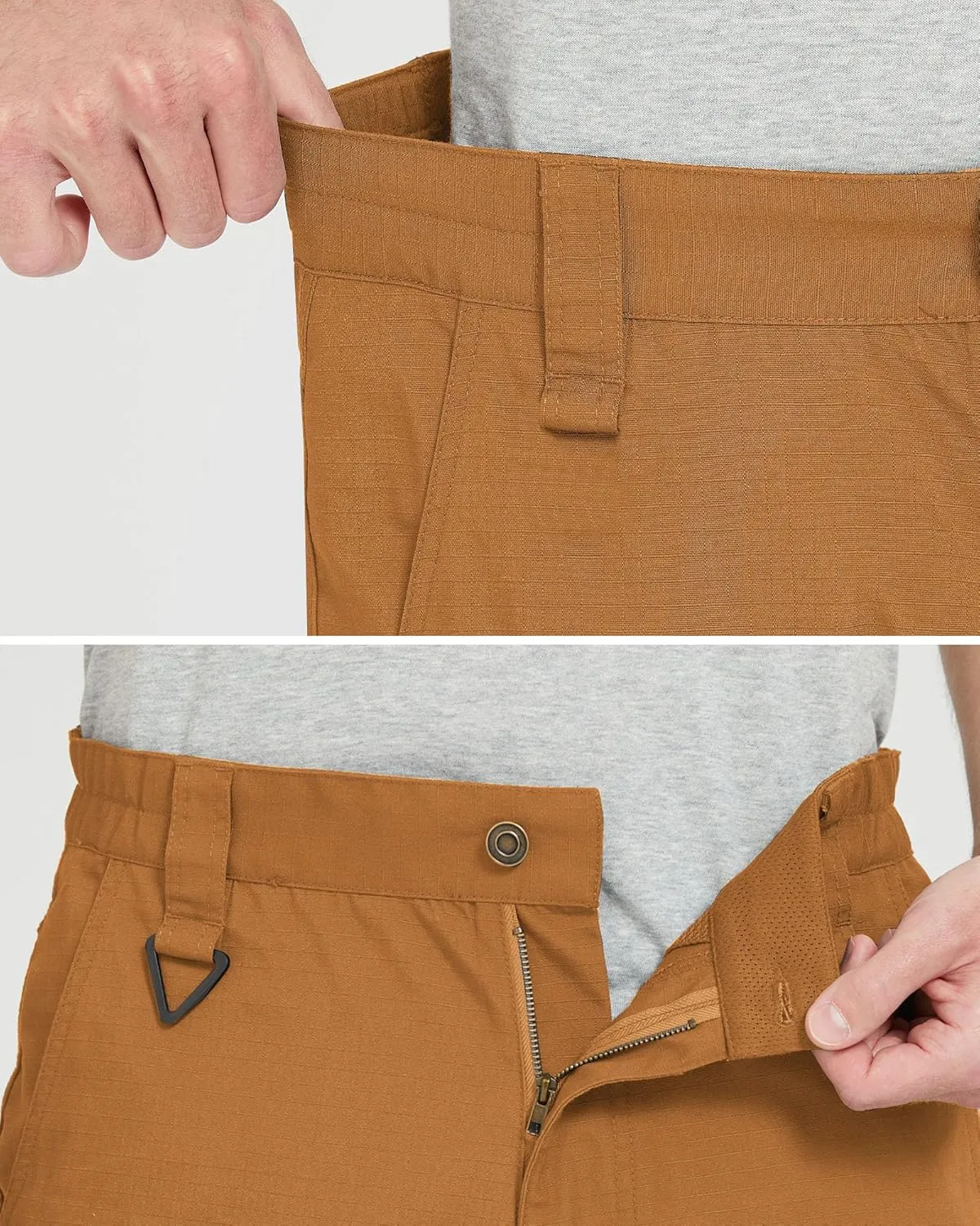 wantdo Men's Work Pants Stretch Flex Utility Cargo Tactical Pants for Men Lightweight Outdoor Hiking Pants