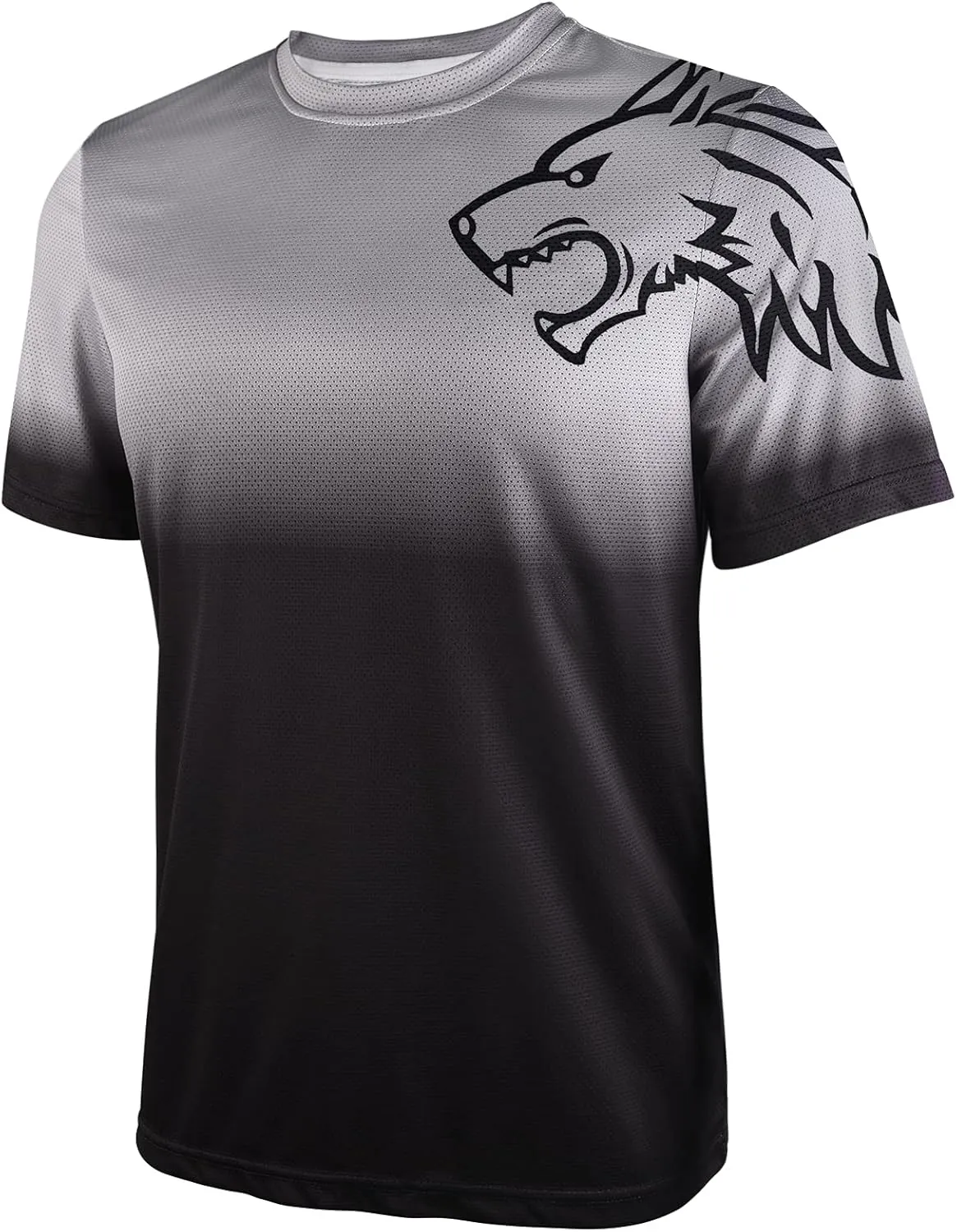 Wisdom Leaves Mens Mountain Bike Jersey Short Sleeve MTB Shirts Moisture-Wicking and Quick-Dry