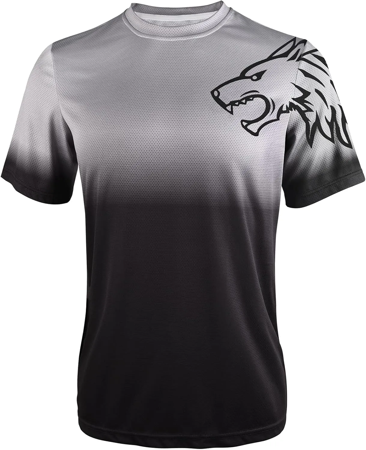 Wisdom Leaves Mens Mountain Bike Jersey Short Sleeve MTB Shirts Moisture-Wicking and Quick-Dry