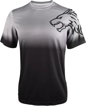 Wisdom Leaves Mens Mountain Bike Jersey Short Sleeve MTB Shirts Moisture-Wicking and Quick-Dry