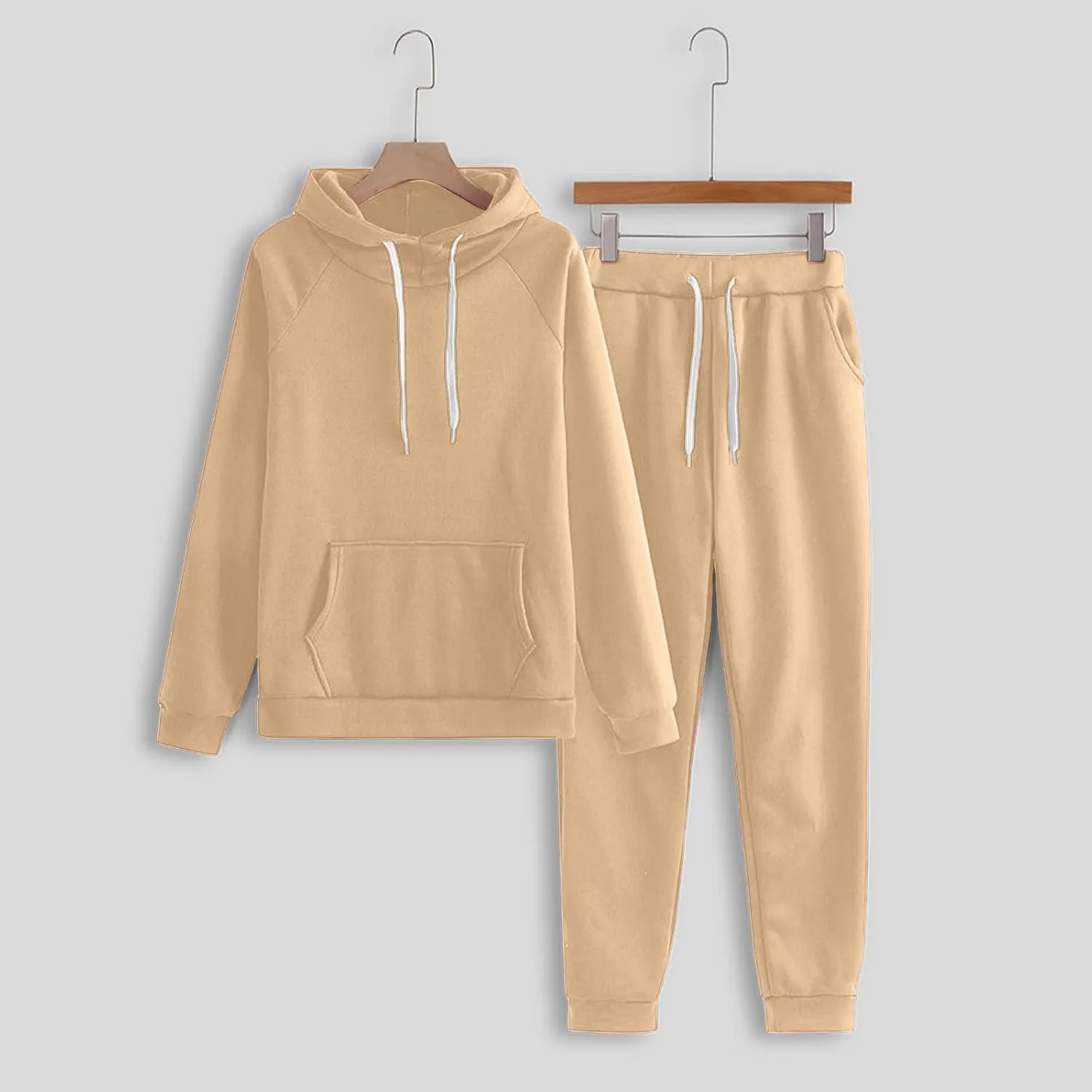 Women 2 Piece Outfits Sweatsuit Long Sleeve Crewneck Drawstring Tracksuit Pullover and Wide Leg Pants