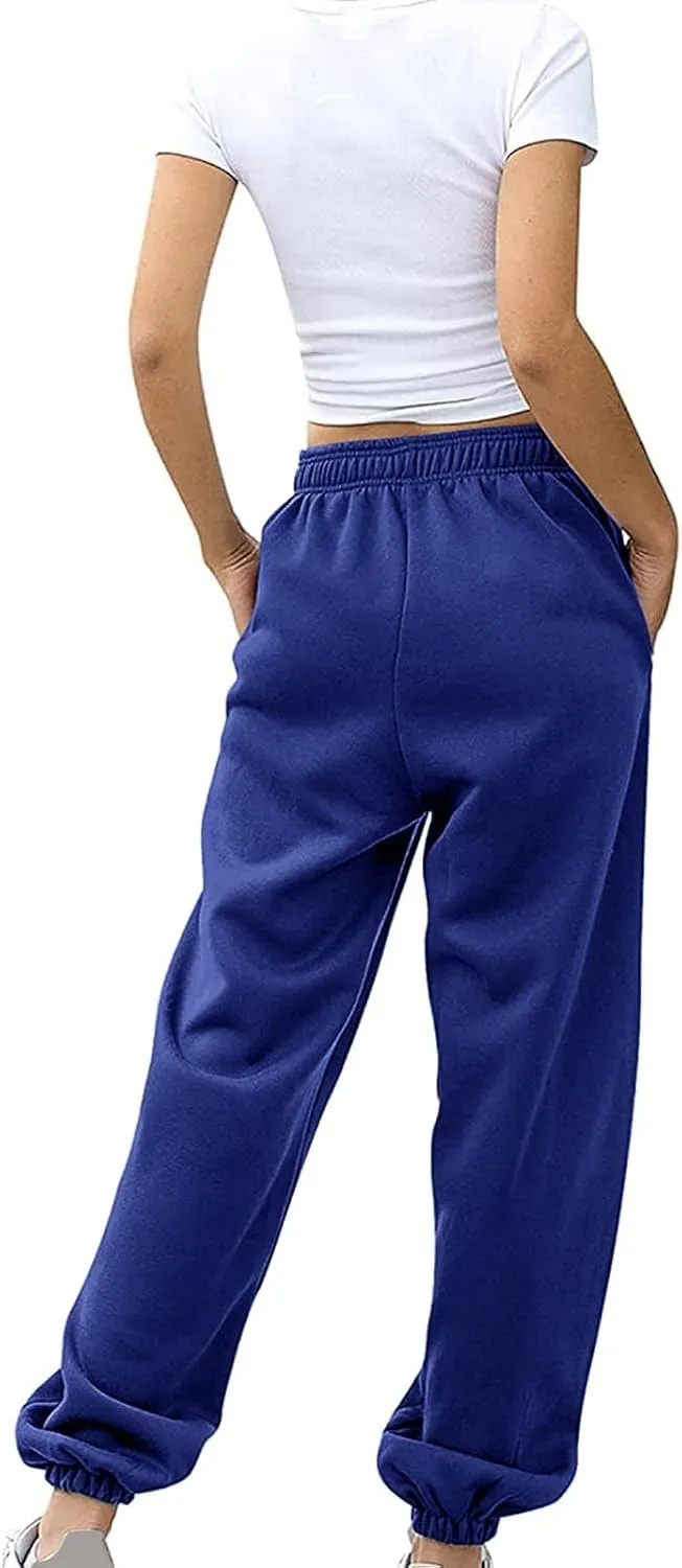 Women Cotton Linen Summer Casual Loose Palazzo Lounge Pants Elastic Waisted Ankle Length Slim Fit Pants Trendy