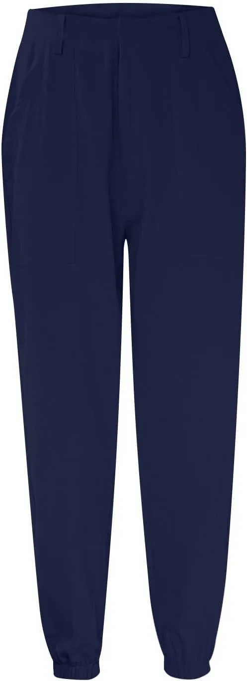 Women Linen Capris Pants 2025 Summer Casual Pant Vacation Bermuda Pants Palazzo Trousers with Pockets