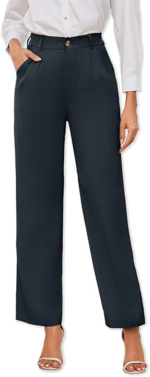 Women's Casual Wide Leg Pants Women Business Casual Pants Dress Pants Work Trousers for Women