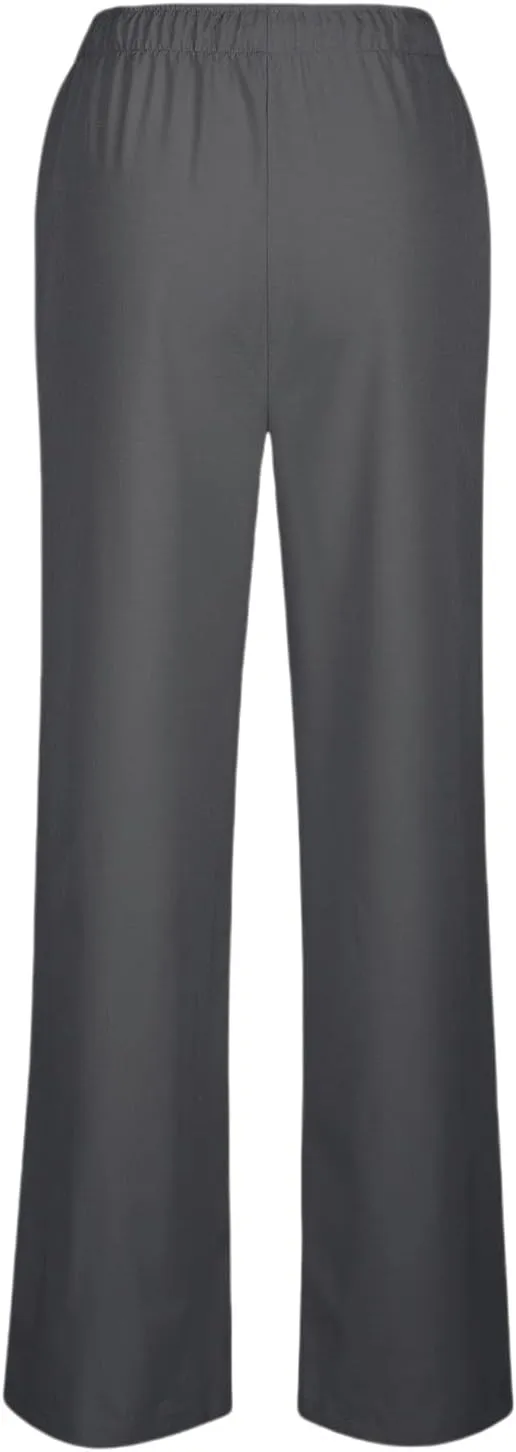 Womens Cotton Linen Trousers High Waisted Drawstring Wide Leg Pants with Pockets Casual Loose Sweatpants for Women