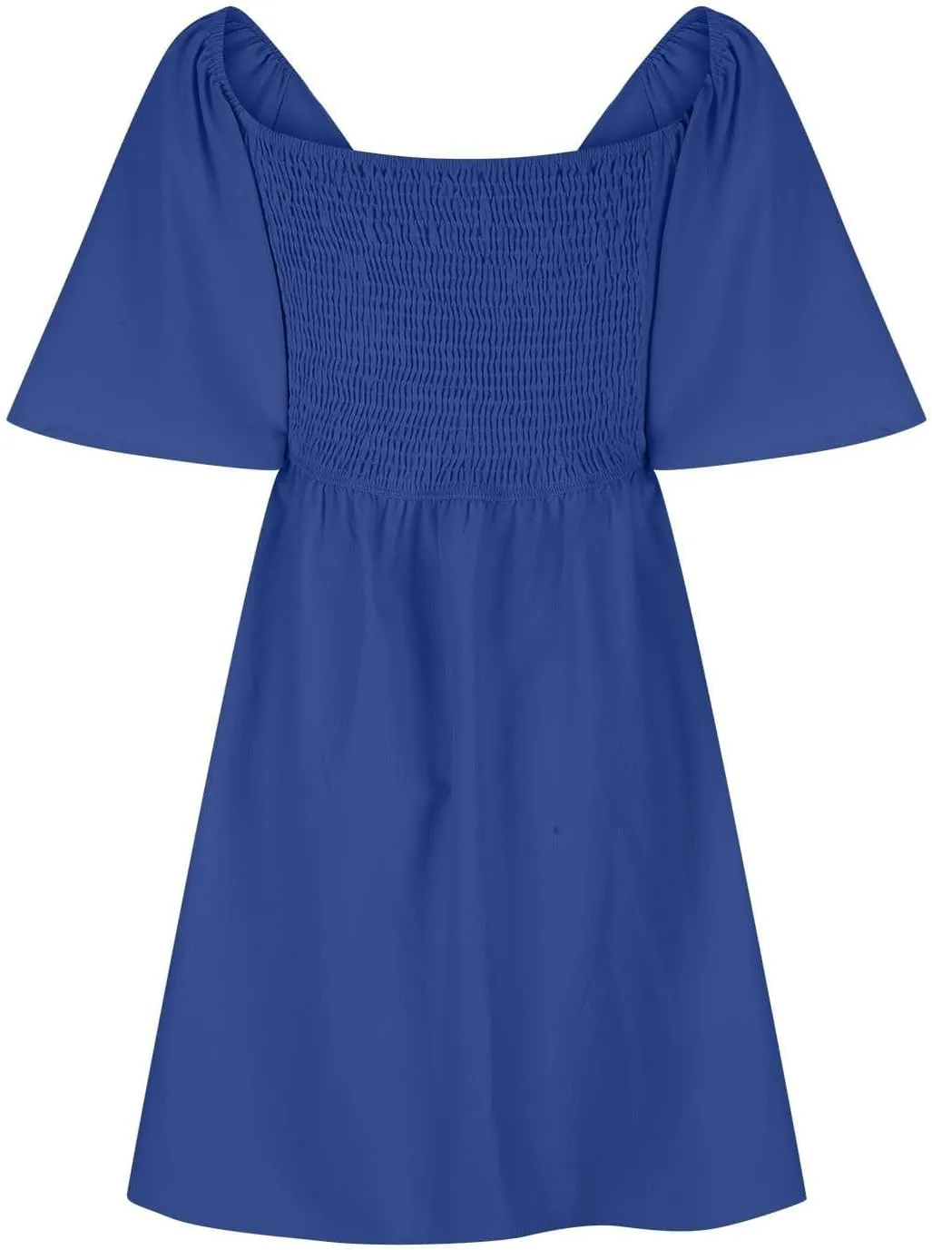 Womens Dresses 2024 Spring Summer Deep V Neck Elegant Bow Tie Mini Dress Short Sleeve Solid Casual Graduation Dress