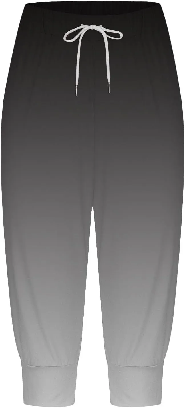 Women's Linen Blend Summer Casual Loose Pants Elastic Waist Lounge Pants Slim Fit Pant Trousers Work Business