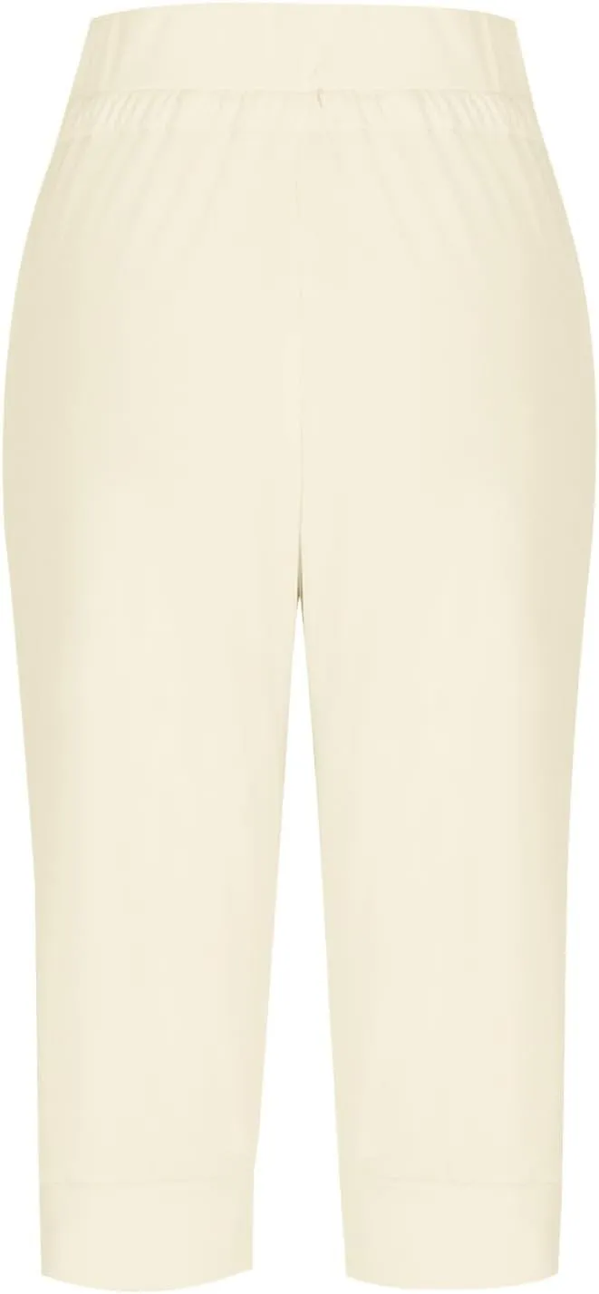 Womens Linen Summer Baggy Pants Low Waist Wide Leg Slim Fit Trousers Office