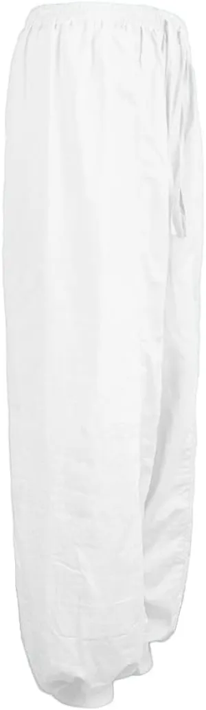 Women's Linen Summer Palazzo Palazzo Pants High Waist Wide Leg Slim-Fit Pants Travel