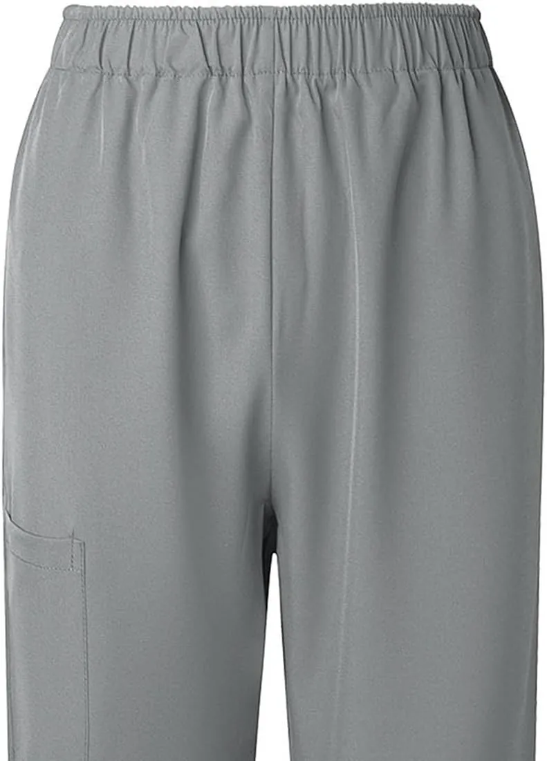 Womens Summer Elastic Waist Comfy Stretch Pull On Pants Workwear Professionals Trousers