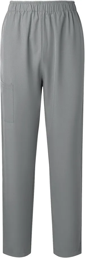 Womens Summer Elastic Waist Comfy Stretch Pull On Pants Workwear Professionals Trousers