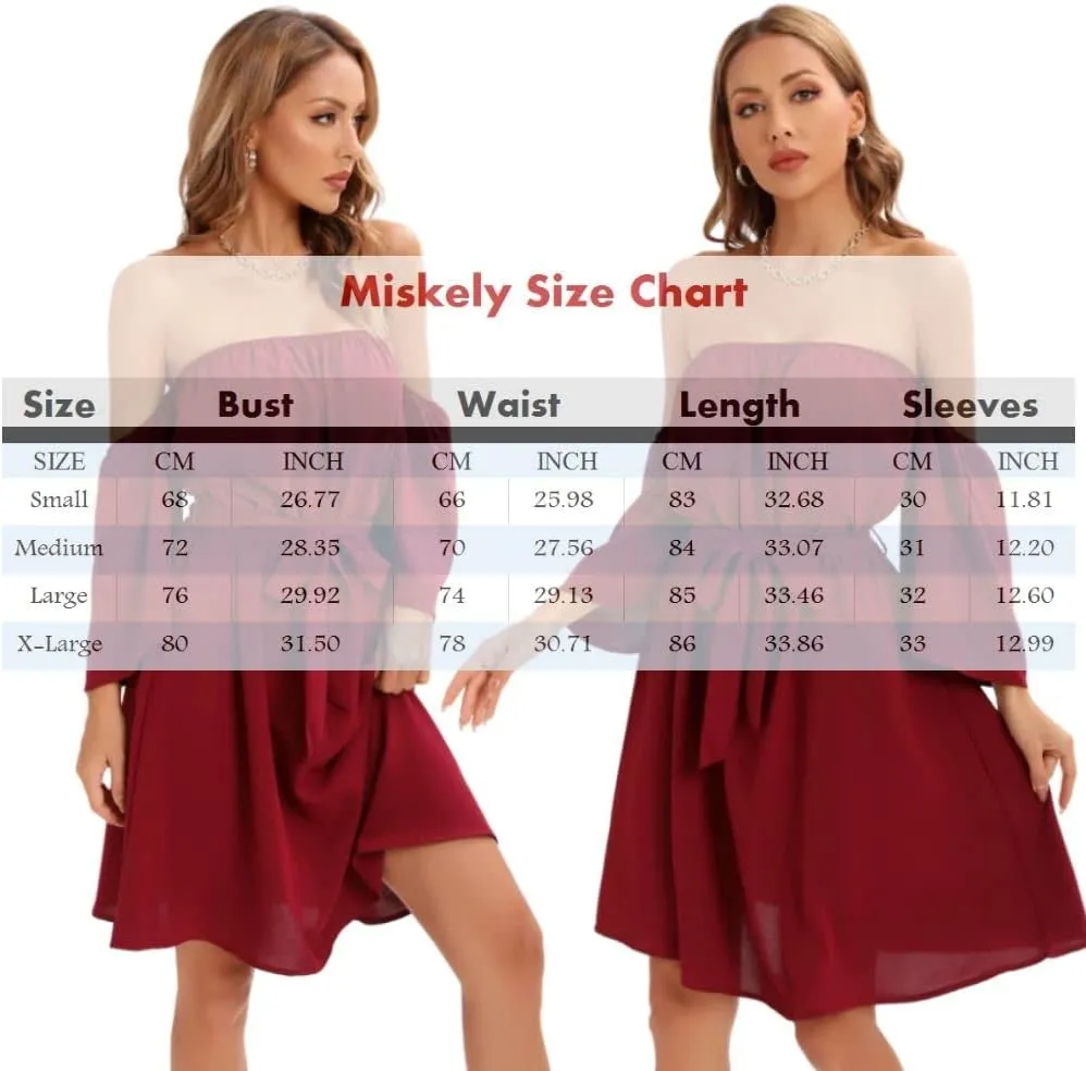 Womens Summer Off Shoulder Chiffon Mini Dress Waist Tie Belted Ruffle Sexy Short Sleeve Tunic Dress Swim Cover Up