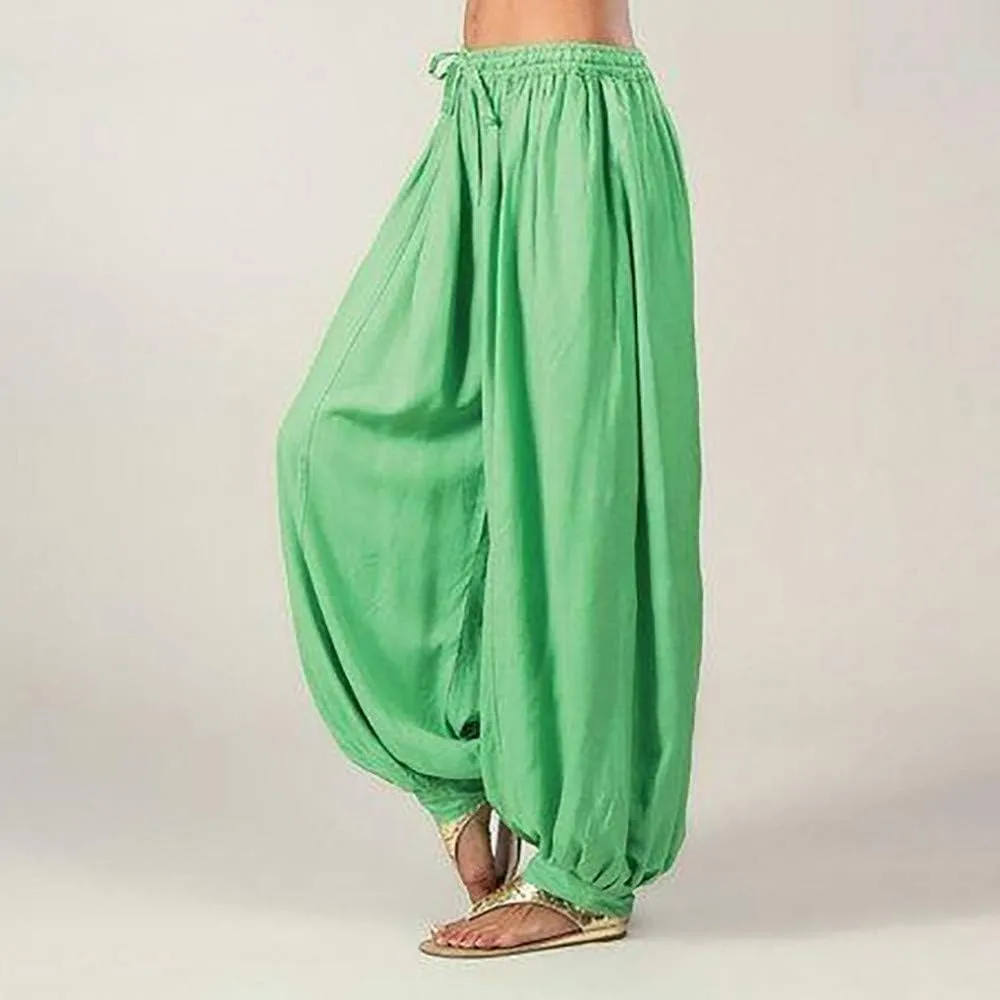 Womens Summer Pants Dressy Loose Fit Plus Size High Waist Trousers with Pockets Floral Yoga Black Linen Pants Women
