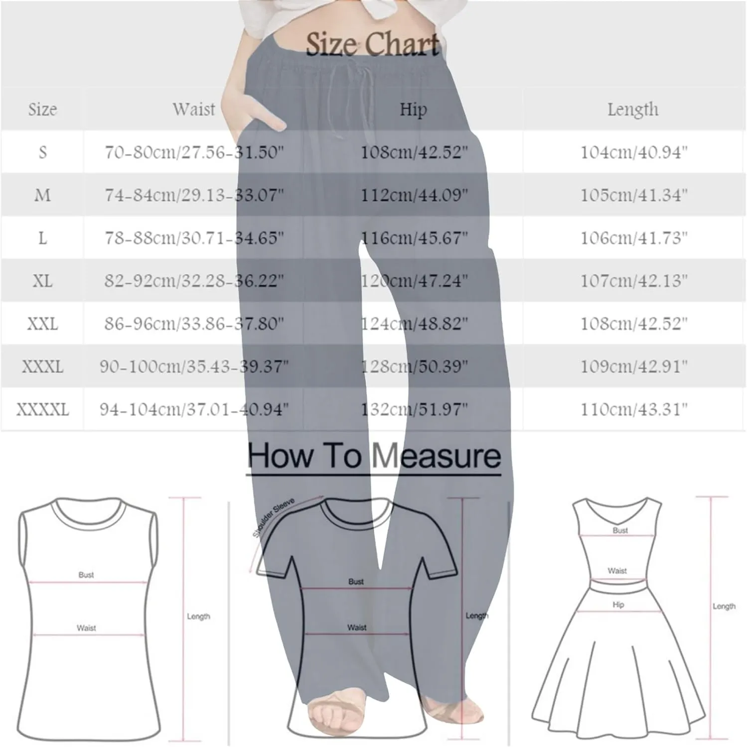 Women's Summer Wide Leg Pants Drawstring Elastic Waist Loose Pants Cotton Linen Palazzo Casual Beach Trousers