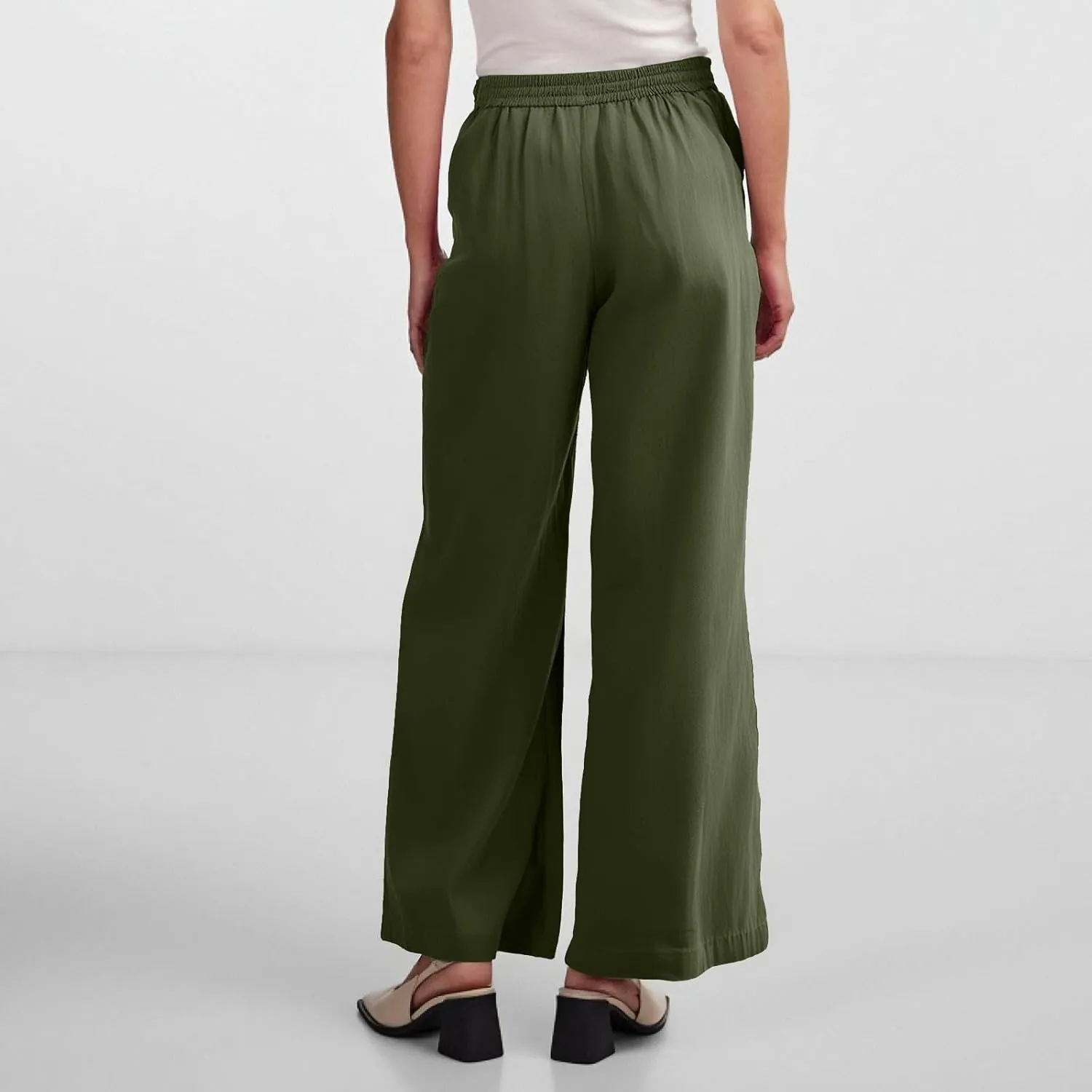 Womens Sweatpants Wide Leg Linen Pants Summer Drastring Adjustable Palazzo Pants Lounge Pants with Pockets