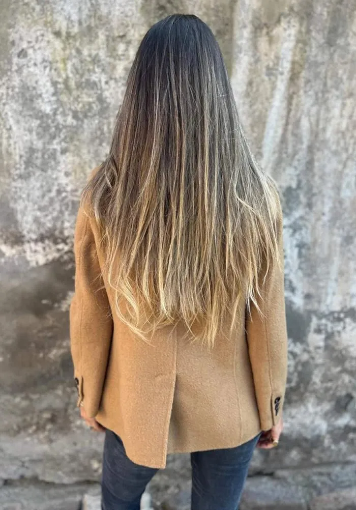 Wool Coats for Women Fall Winter Long Sleeve Open Front Blazer Business Office Work Casual Coat