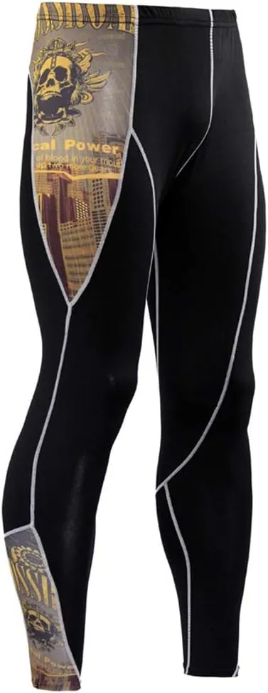 Workout Set Compression Shirt Pants Top Long Sleeve Sports Tight Base Layer Quick Dry & Moisture-Wicking