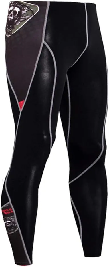 Workout Set Compression Shirt Pants Top Long Sleeve Sports Tight Base Layer Quick Dry & Moisture-Wicking