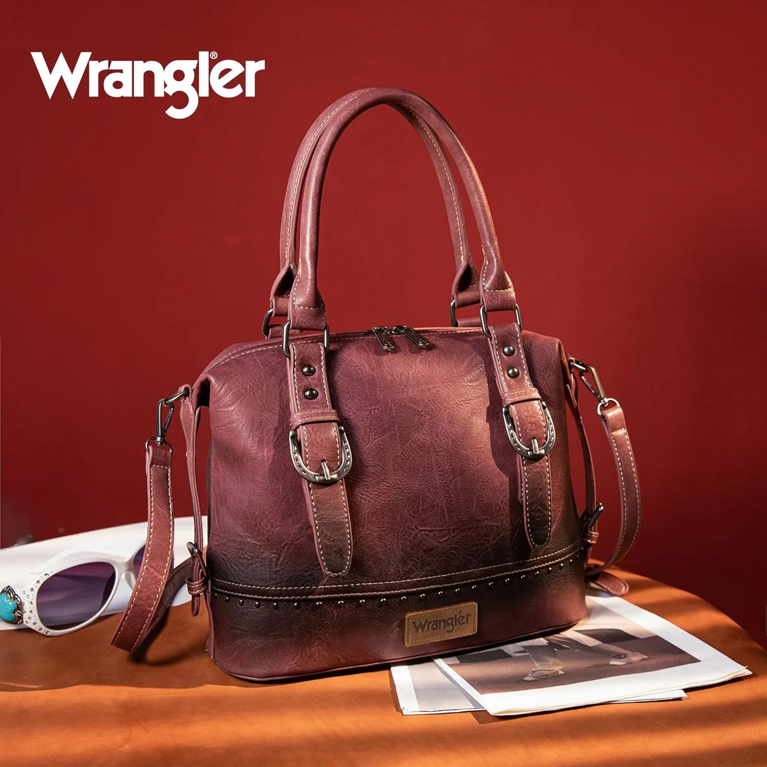 Wrangler Doctor Bag Top Handle Purse Hobo Shoulder Barrel Satchel Handbags for Women