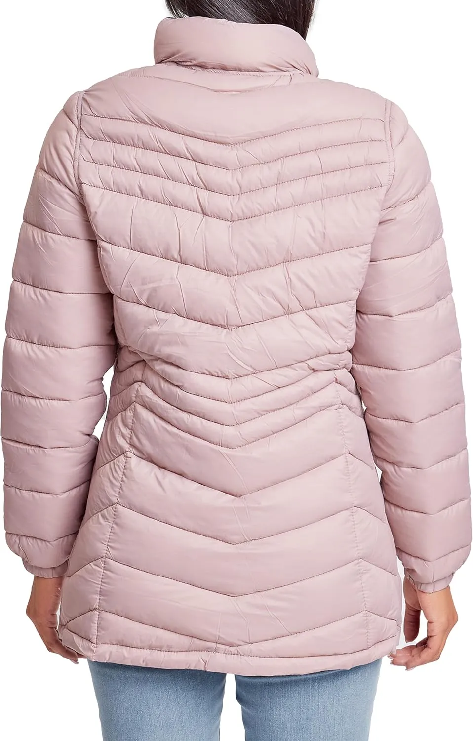 YMI Jeans Women's Winter Reversible Fitted Puffer Jacket