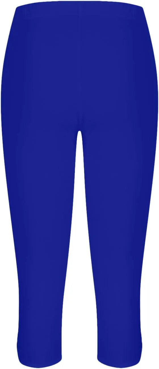 Yoga Capris for Women High Waist Leggings Casual Summer Cropped Pants Comfy Workout Pant Slim Trousers