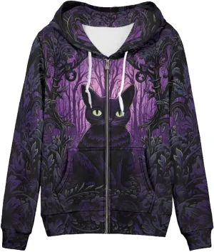 Zip Up Hoodie for Women Lightweight Fall Jacket Streetwear Oversized Hooded Sweatshirts for Teen Girls