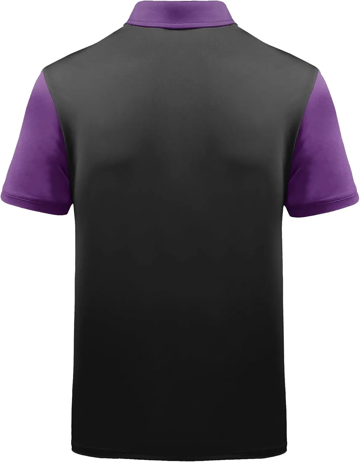 ZITY Mens Golf Shirt Short Sleeve Sport Moisture Wicking Performance Print Golf Polo Shirts for Men Collared Casual T-Shirt